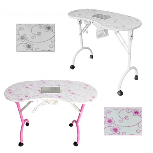 tavolo manicure ricostruzione unghie pieghevole con aspirato