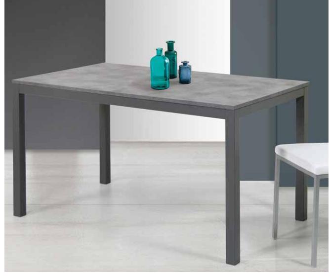tavolo metallo finitura antracite cm 140x80 1
