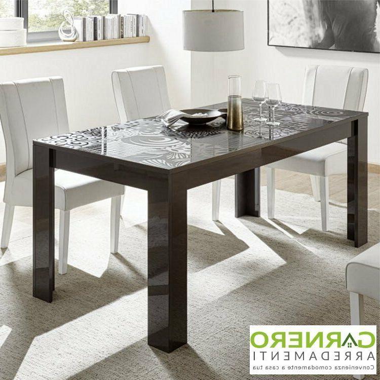 tavolo miro grigio laccato lucido serigrafato 6