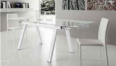 tavolo moderno cucina sala design laccato bianco