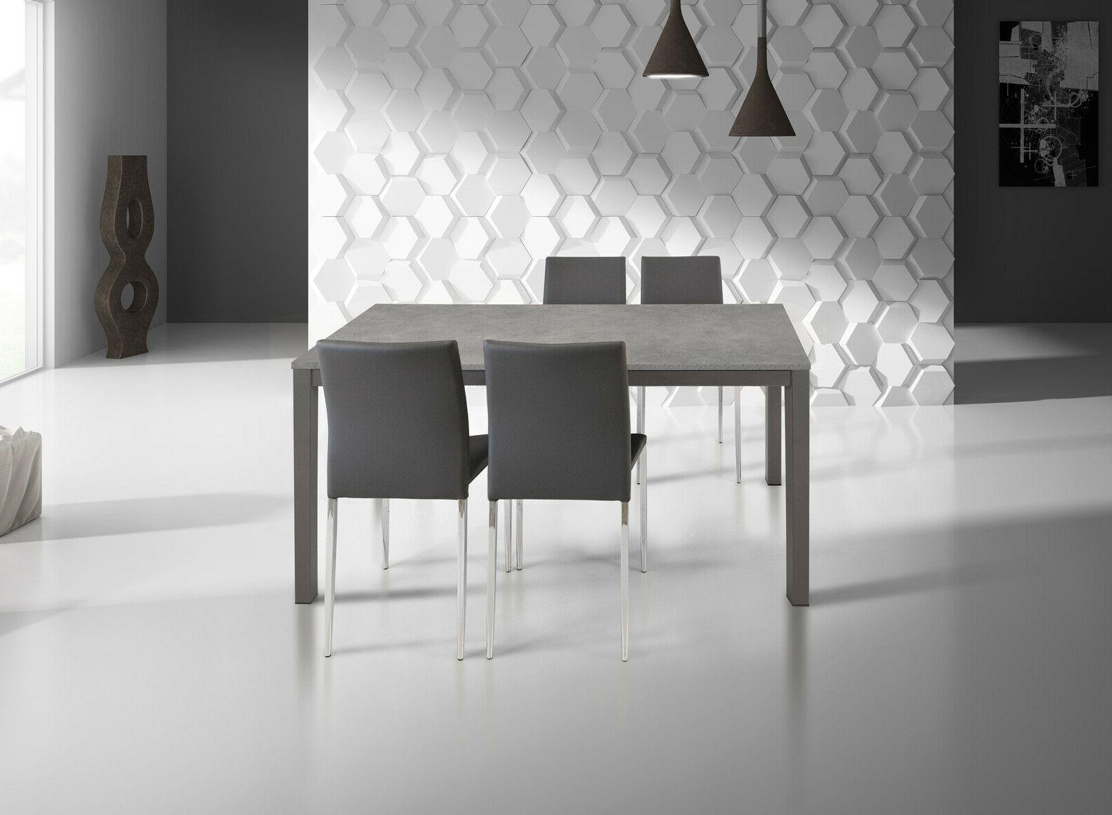 tavolo moderno per soggiorno cucina 120x80x76 con