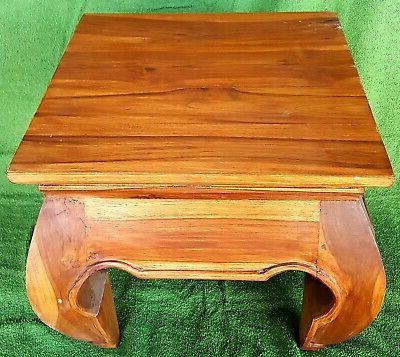 tavolo opium in legno di tec 70x70