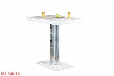 tavolo palazzi 120x80x110h mdf laccato bianco lucido