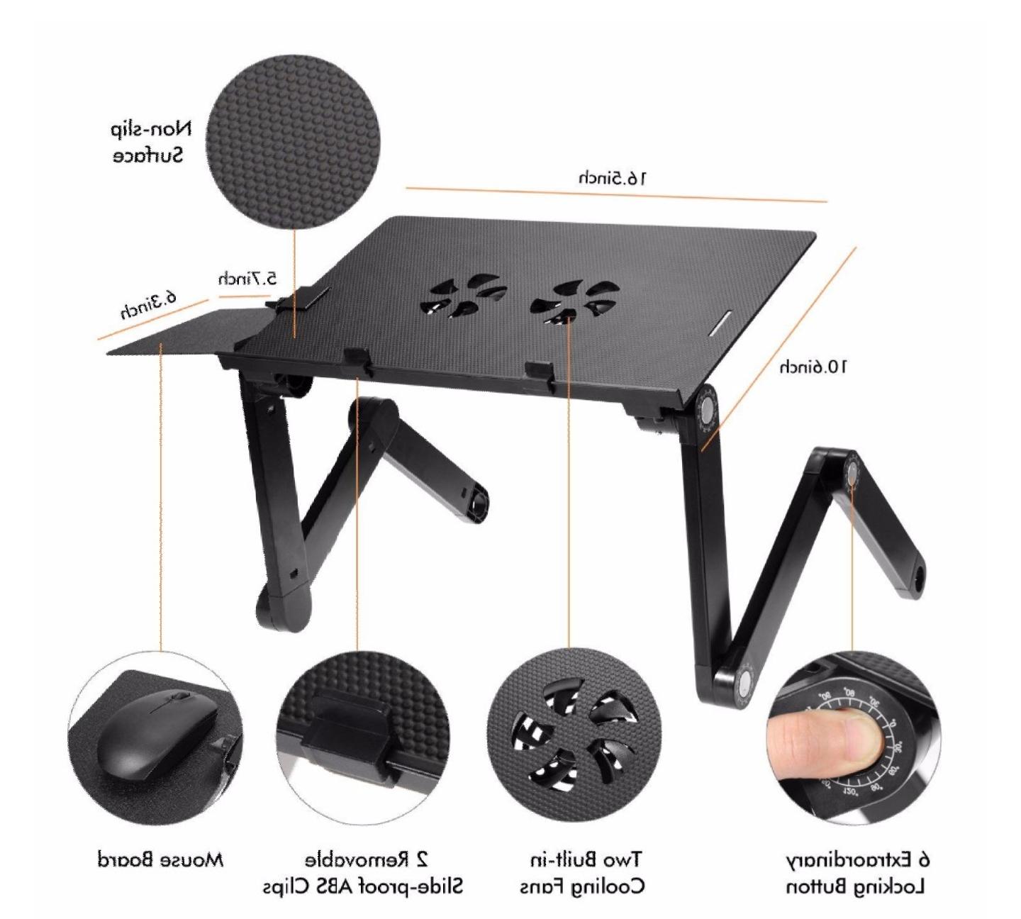 tavolo pc pieghevole supporto notebook tavolino laptop