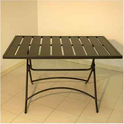 tavolo da giardino in ferro pieghevole 120x80
