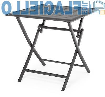 tavolo pieghevole elin 70x70 antracite lh32 in