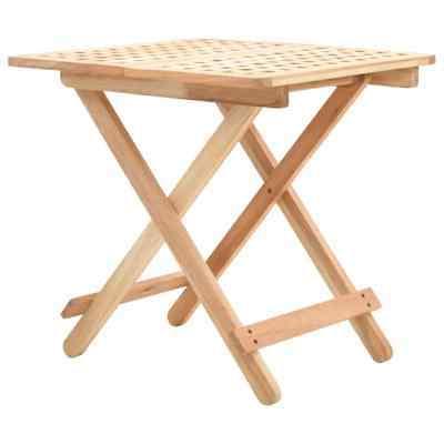 tavolo pieghevole in legno di noce 50x50x49