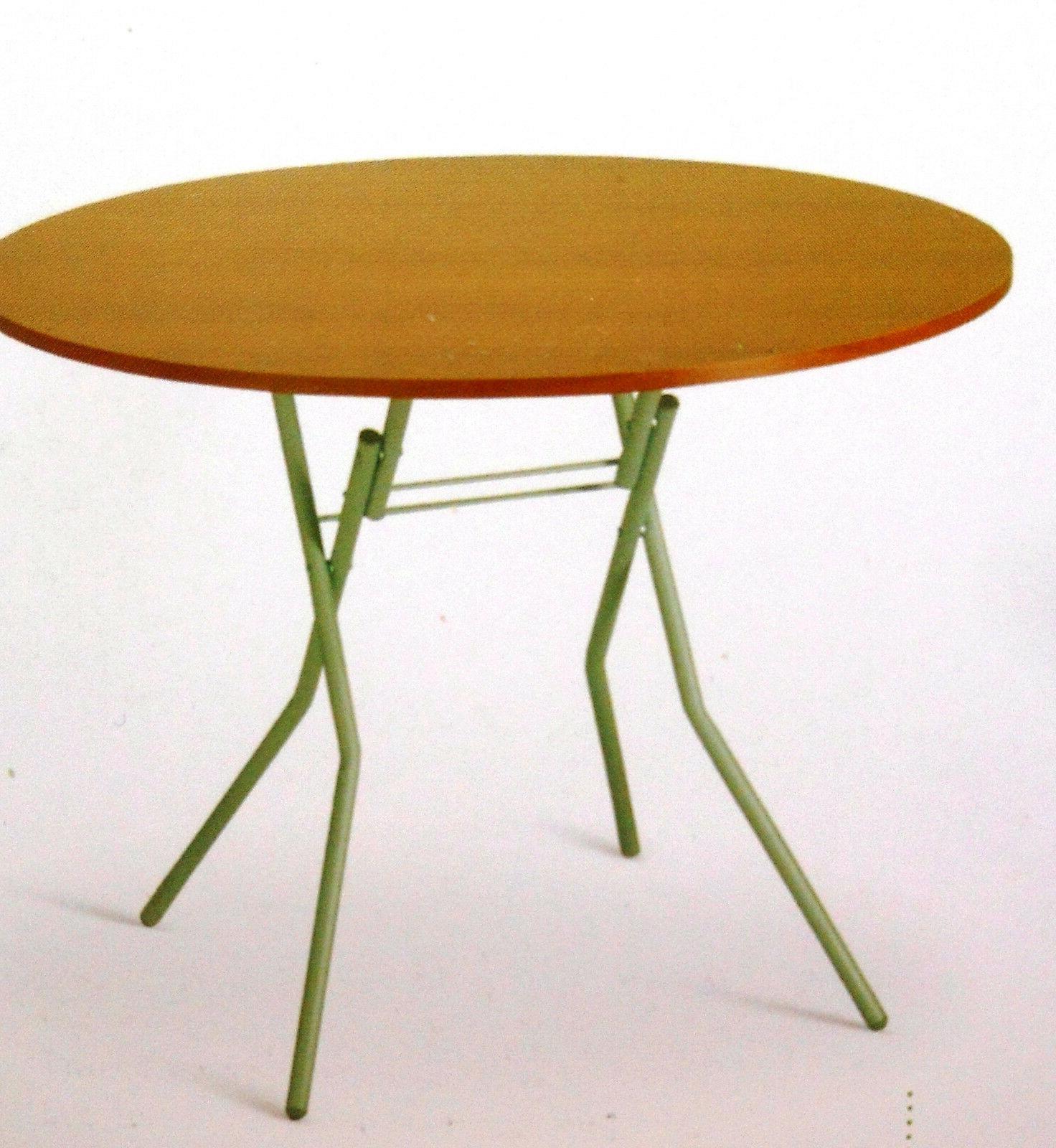 tavolo pieghevole tondo modello oliver colore noce