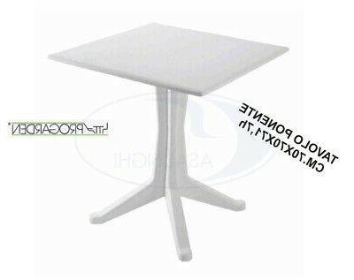 tavolo ponente quadrato cm 70x70x71 7h bianco