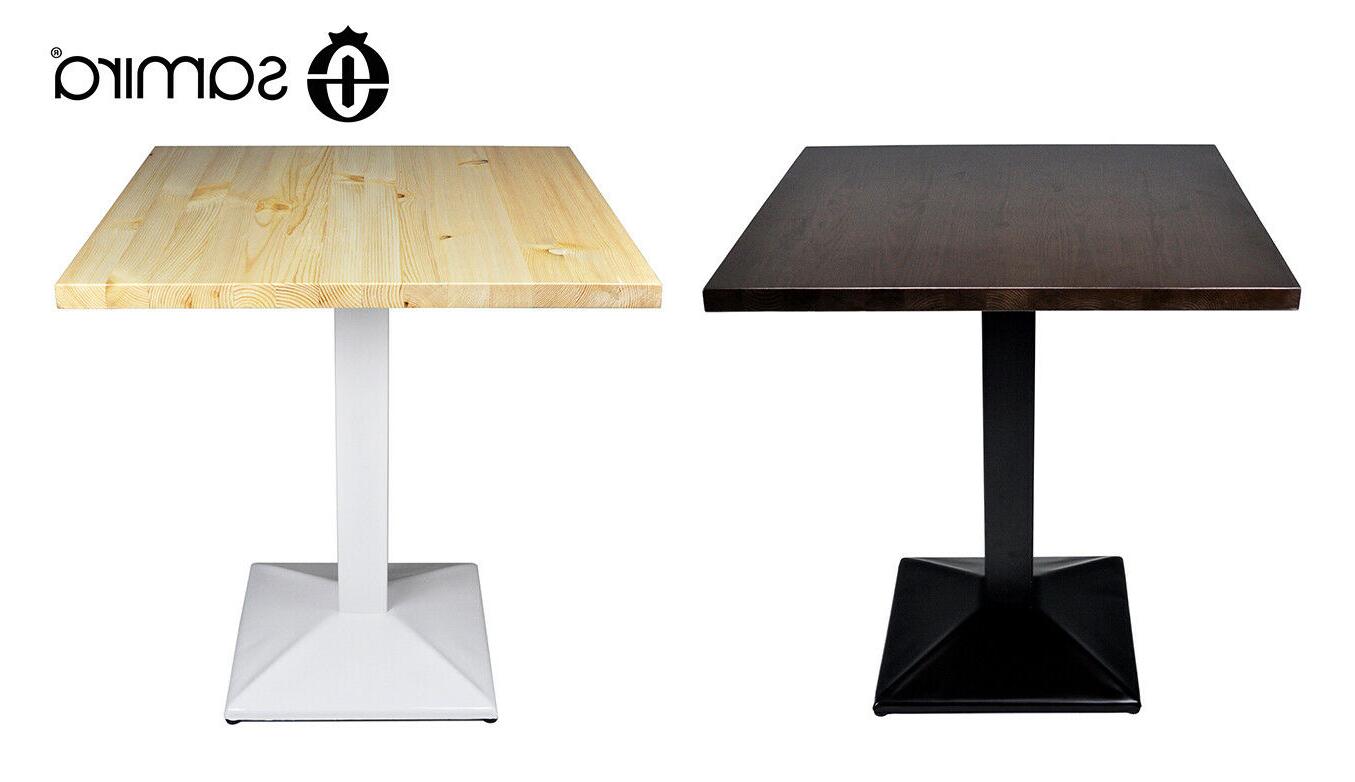 tavolo quadrato 70x70 stile industriale con top