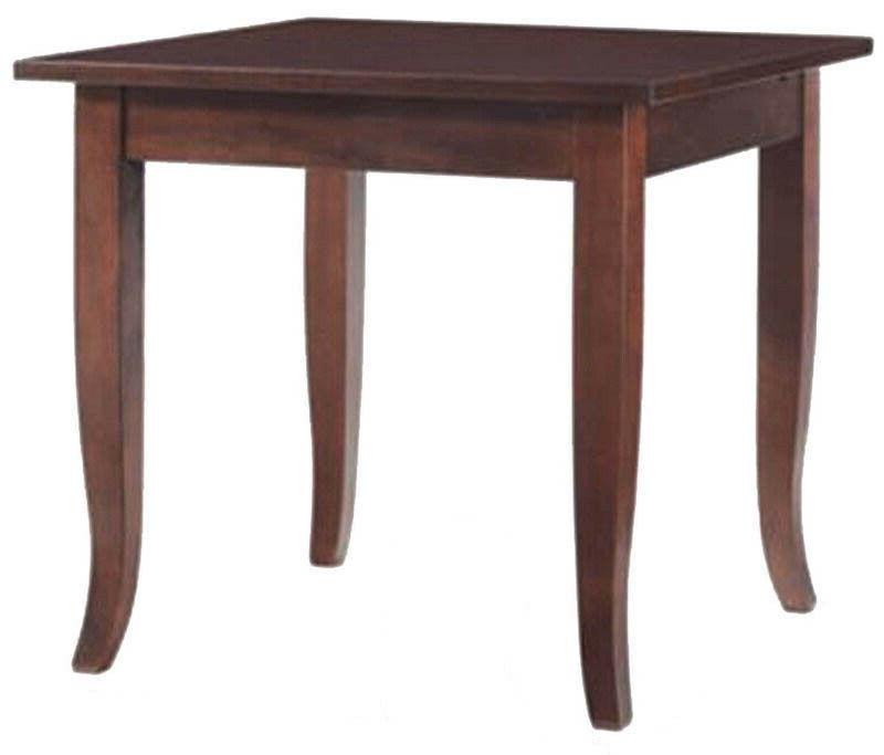 tavolo quadrato massello 80 x 80 noce