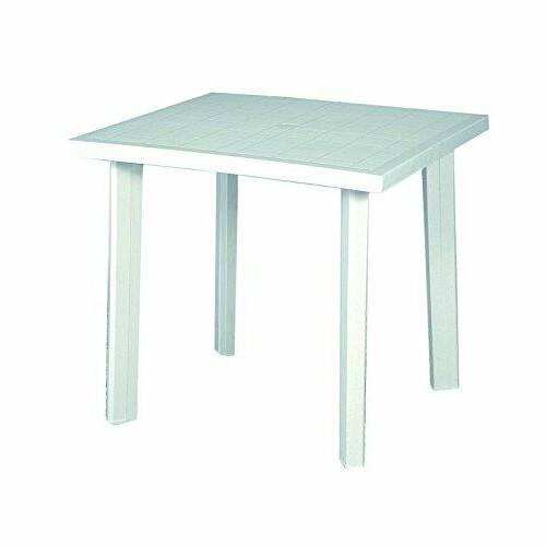 tavolo quadrato resina week end bianco cm