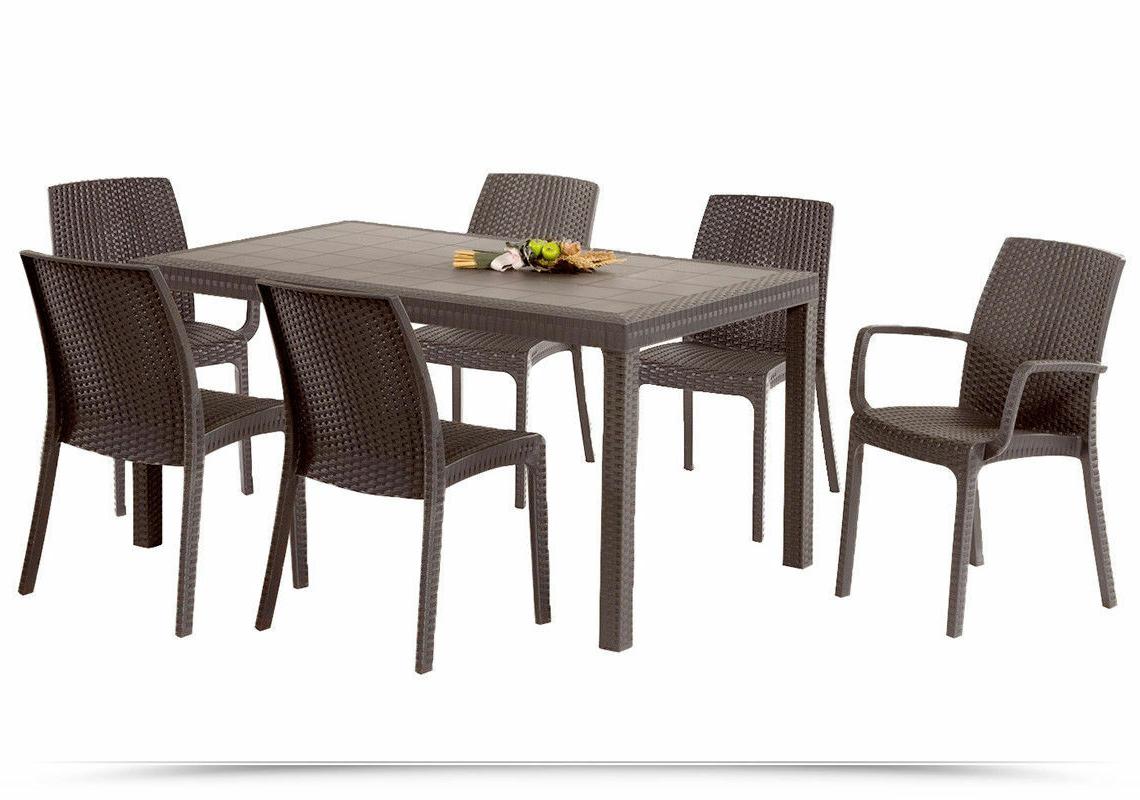 tavolo rettangolare 150x90 6 sedie da esterno