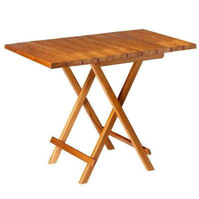 tavolo rettangolare di teak pieghevole 120x60cm