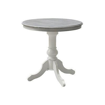 tavolo rotondo 80 cm in legno bianco