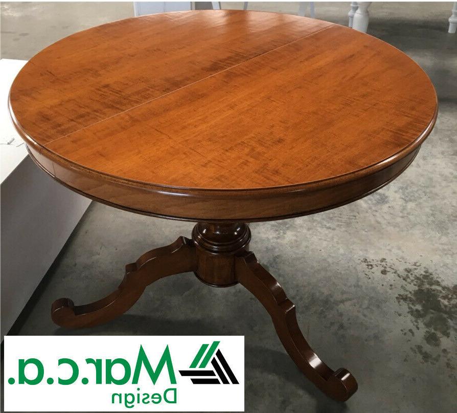 tavolo rotondo finitura bassano colore noce con