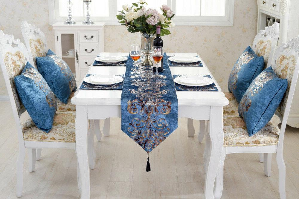 tavolo runner set nappa casa decorazioni ciniglia