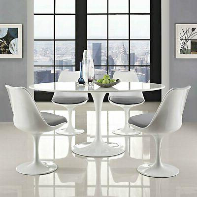 tavolo saarinen tulip laccato bianco lucido ovale