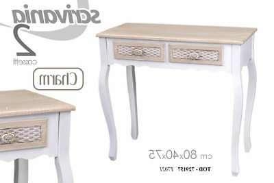 tavolo scrivania in legno bianco marrone 2