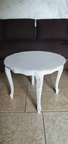 Stile Shabby And Chic Colore Bianco, 60 Cm Di Diametro E Alt