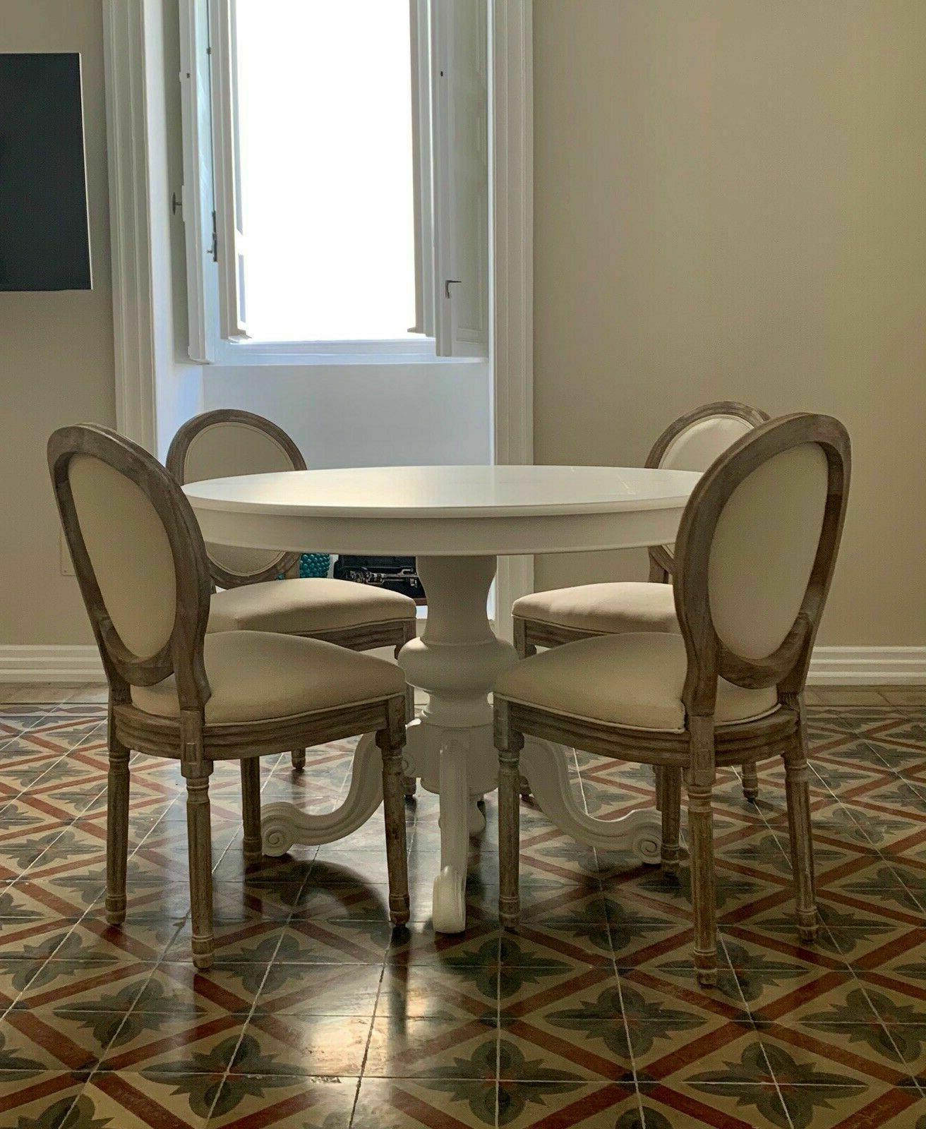 tavolo tanganica 1320 rotondo colore bianco con