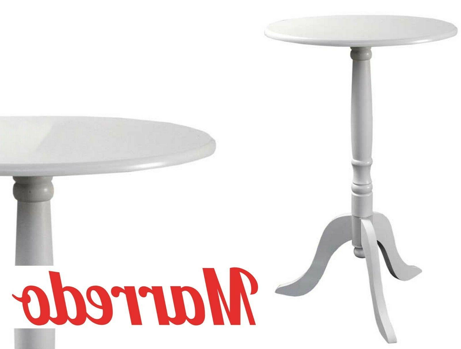 tavolo tavolino 50 45 tondo bianco salotto