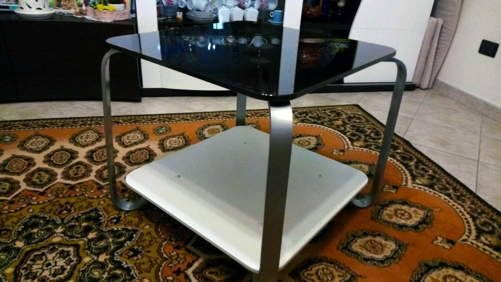 tavolo tavolino da salotto vetro cristallo nero