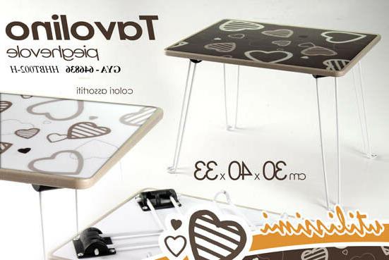tavolo tavolino h33 colazione pieghevole color vari