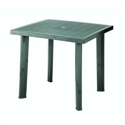 tavolo tavolino in plastica resina verde 80x75cm