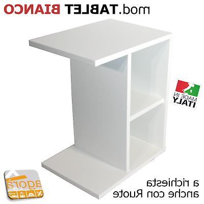 tavolo tavolino multiuso table bianco servetto letto