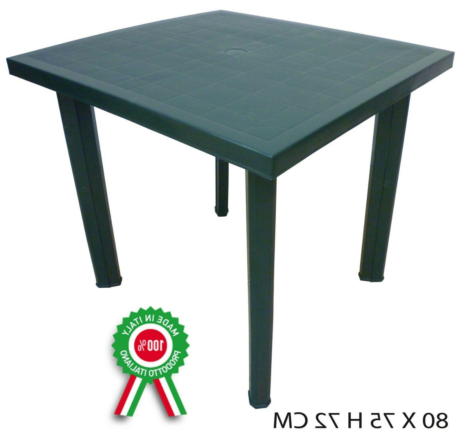 tavolo tavolino quadrato in resina di plastica