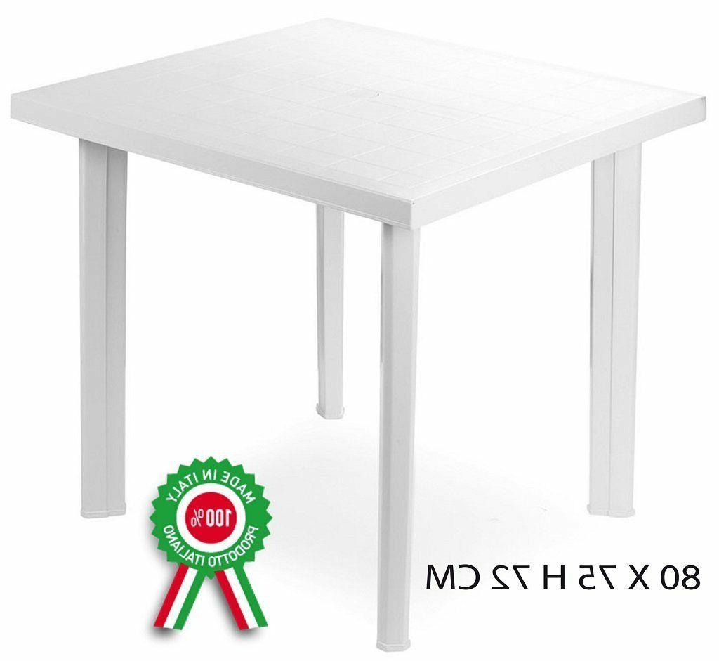 tavolo tavolino quadrato in resina di plastica