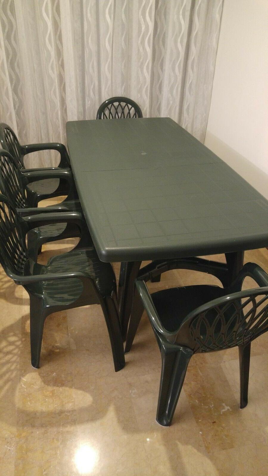 tavolo verde resina scab misura 170 cm