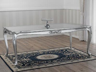 tavolo veronique stile barocco moderno rettangolare foglia