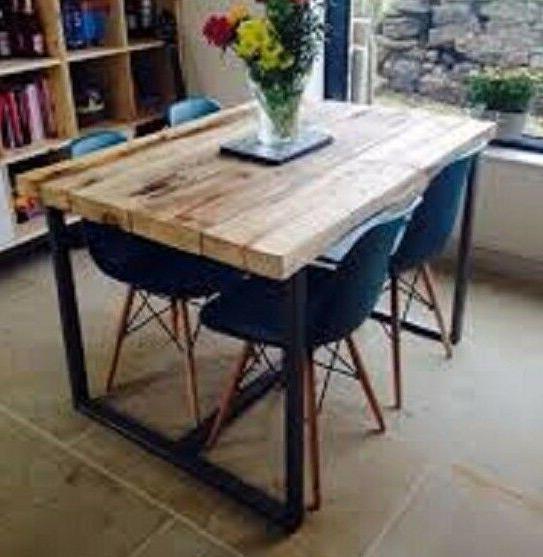 tavolo vintage in legno massello 140 x