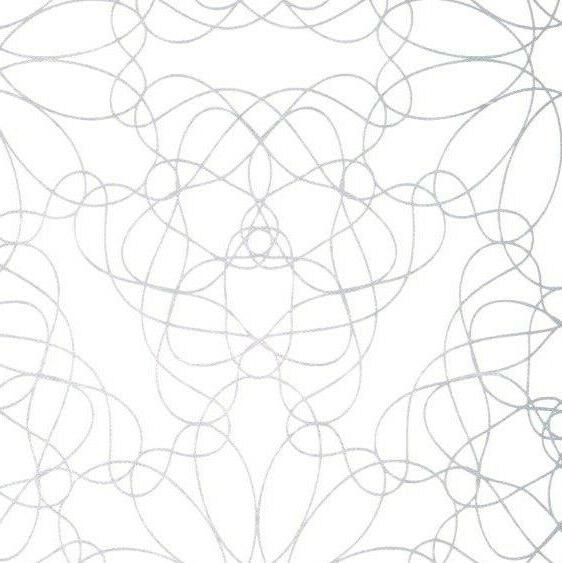 tela cerata tovaglia floreale linee grigio argeno