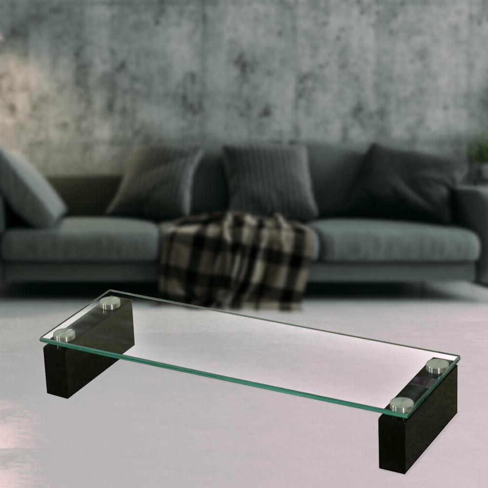 televisione scaffale hart vetro chiaro tv hifi