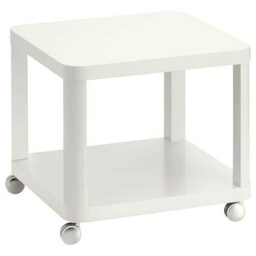 tingby tavolino con rotelle bianco 50x50 cm