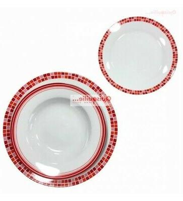 tognana servizio tavola 18 pezzi olimpia mosaico