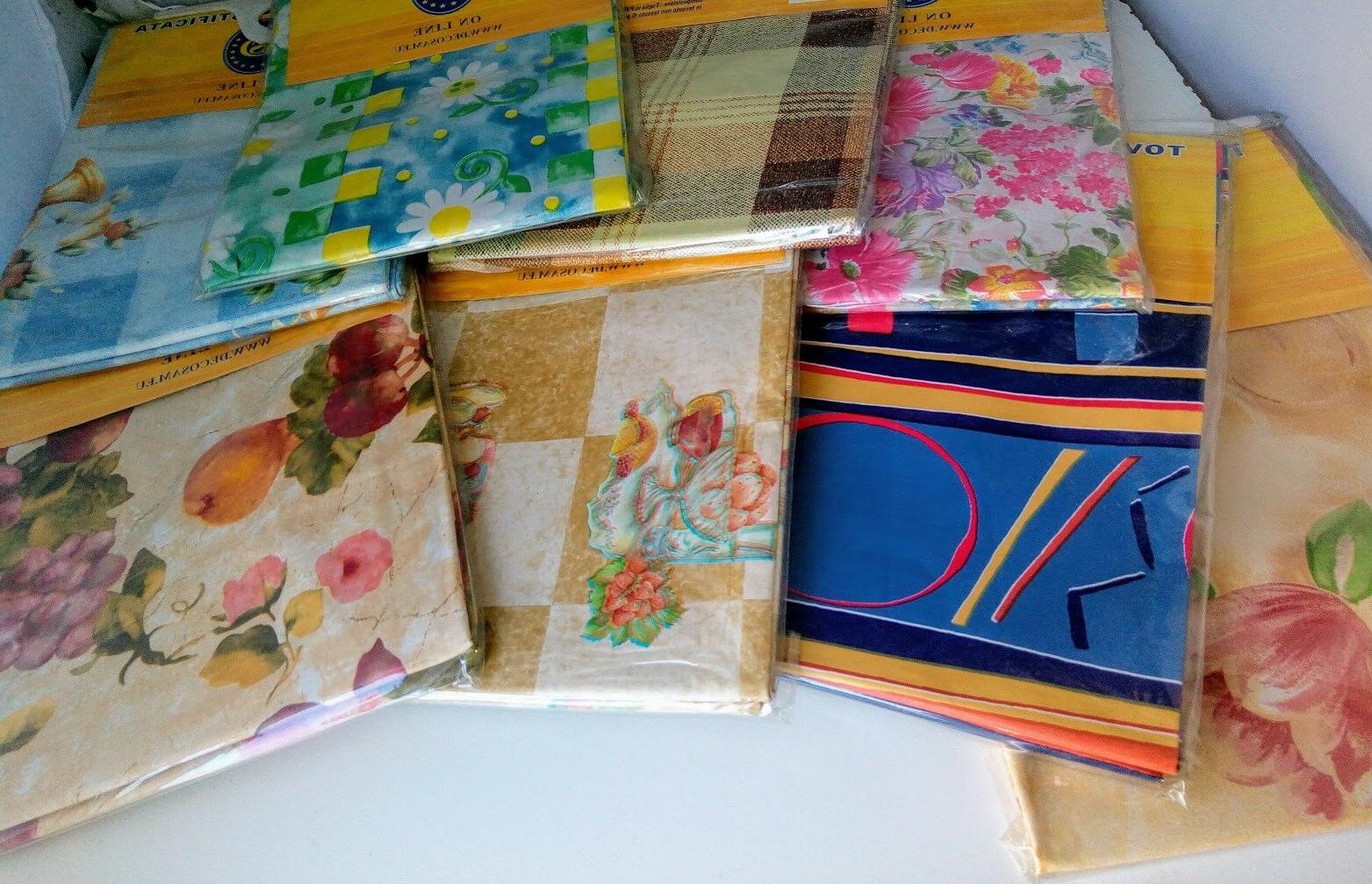 tovaglia copri tavolo cucina plastificata rotonda diam