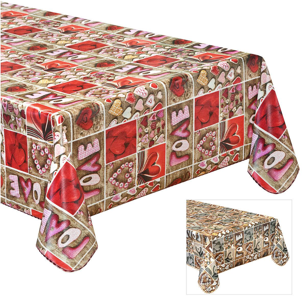 tovaglia cucina antimacchia bordata cotone plastificato vari