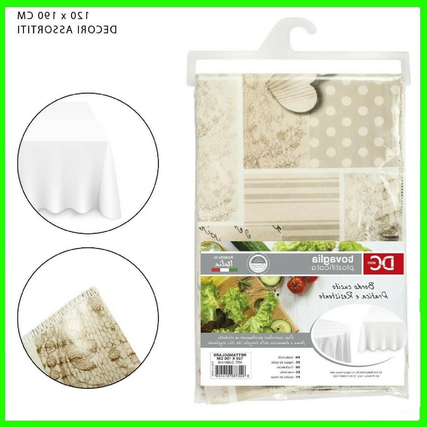 tovaglia plastificata rettangolare copri tavolo 120 x