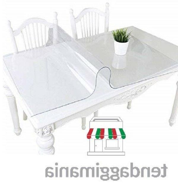 tovaglia trasparente antimacchia in pvc plastificata coprita