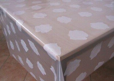 tovaglia trasparente stampata rosa 3 diapositiva tavola