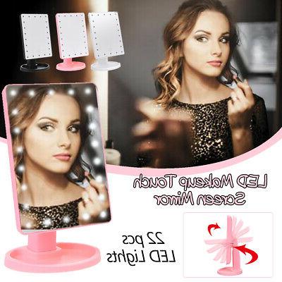 usb 22 led luce specchio trucco illuminato