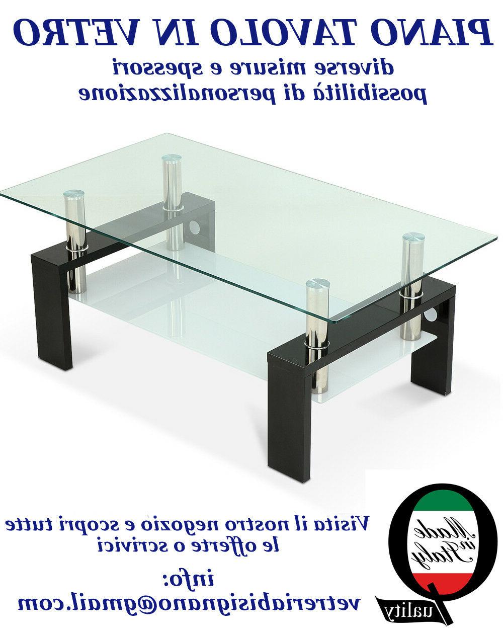 vetro tavolo trasparente mis 50 cm x