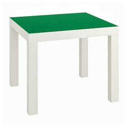 LACK Tavolino, bianco/verde 55x55 cm