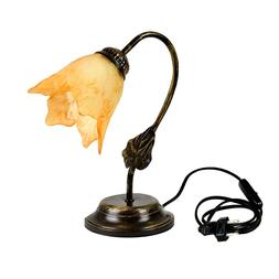 In Vetro Lavorato E Ferro Battuto - Lume Vintage