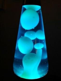 Lava Magma Blu Arredamento 30 Cm. Bolle Plasma Casa Lamp