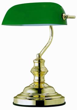 Ministeriale In Ottone Lucido Vetro Verde